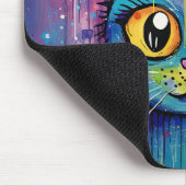 Tapis De Souris Cute Funny Kitty Cat Mixed Media Animal Pet (Coin)