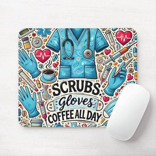 Tapis De Souris Cute/Funny RN Nurse (Avec souris)
