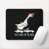 Tapis De Souris Cute Funny Santa Duck Silly Goose On The Loose Chr (Avec souris)