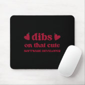 Tapis De Souris Cute Funny Valentine's Day Software Developer Wome (Avec souris)