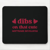 Tapis De Souris Cute Funny Valentine's Day Software Developer Wome (Devant)