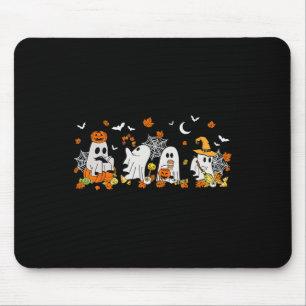 Tapis De Souris Cute Ghost Boire Café Halloween Fall Ghost Bo