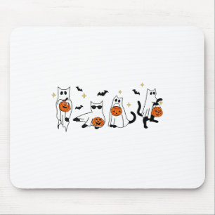 Tapis De Souris Cute Ghost Chat Funny Halloween Costumes de tenue 