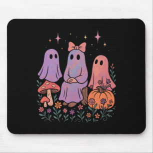 Tapis De Souris Cute Ghost Friends Shirt Pastel Éffrayant Hallowee
