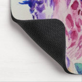 Tapis De Souris Cute Giraffe Aquarelle Peinture Souris Mat floral (Coin)