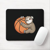 Tapis De Souris Cute Girl Loth Sloth Basketball (Avec souris)