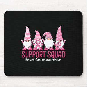 Tapis De Souris Cute Gnome Support Squad Sensibilisation au cancer