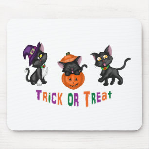 Tapis De Souris Cute Halloween Cats