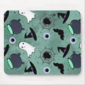 Tapis De Souris Cute Halloween Motif sans couture (Devant)