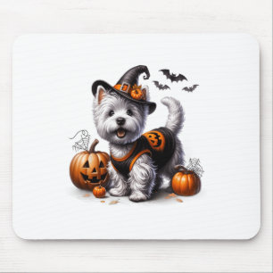 Tapis De Souris Cute Halloween Westie Tee West Terrier Chien Conce