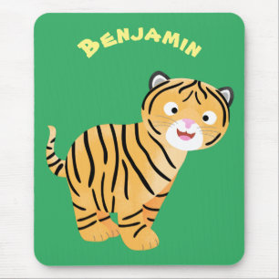 Tapis De Souris Cute  happy tiger cub cartoon