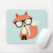 Tapis De Souris Cute Hipster Red Fox (Avec souris)