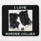 Tapis De Souris Cute I Love Border Collies Puppy Dog Mousepad (Devant)