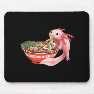 Tapis De Souris Cute Kawaii Anime Axolotl Japonais Ramen nouilles 
