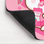 Tapis De Souris Cute Kawaii Chat Lait de fraise japonais (Coin)