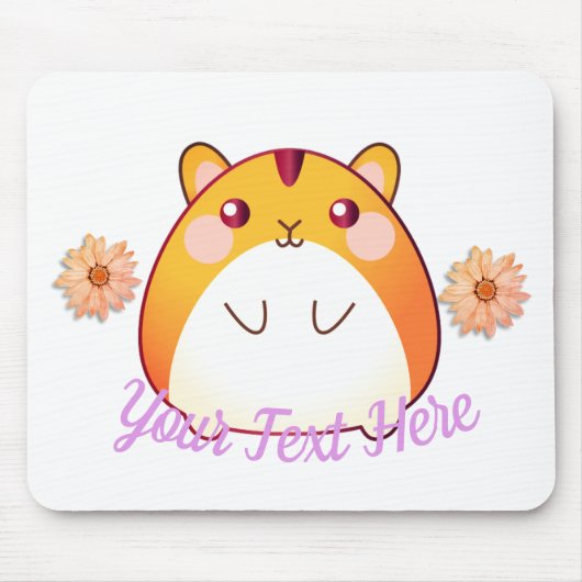 Tapis De Souris Cute Kawaii Hamster personnalisé (Devant)