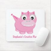 Tapis De Souris Cute Kawaii Pink Dino (Avec souris)