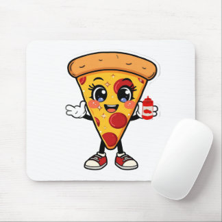 Tapis De Souris Cute Kawaii Pizza Cartoon Mousepad