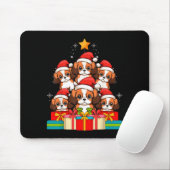 Tapis De Souris Cute King Charles Cavalier Le Dog Christmas Tree X (Avec souris)
