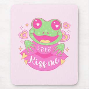 Tapis De Souris Cute Kiss Me Frog - Xoxo