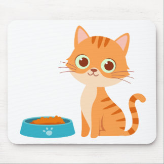 Tapis De Souris Cute Kitten Carton Orange Tabby Chat