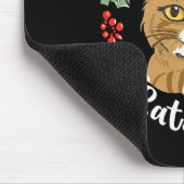 Tapis De Souris Cute Kitten Chat Noël Santa Hat Meowy Catmas W (Coin)