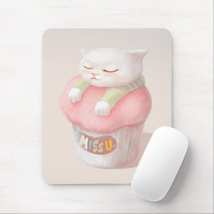 Tapis De Souris Cute Kitten Cupcake