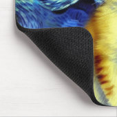 Tapis De Souris Cute Kitten Starry Night Van Gogh (Coin)