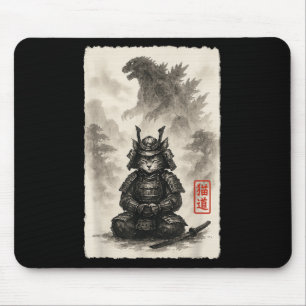 Tapis De Souris Cute Kitty Catzilla Angry Kaiju Anime Chat Monster
