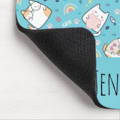 Tapis De Souris Cute Kitty Chat Motif Whimsical (Coin)