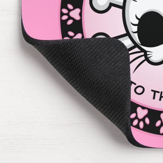 Tapis De Souris Cute Kitty Crâne (Coin)