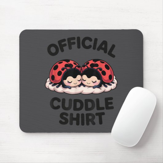 Tapis De Souris Cute Ladybug Love Cuddle  (Avec souris)