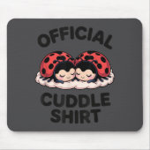 Tapis De Souris Cute Ladybug Love Cuddle  (Devant)