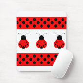 Tapis De Souris Cute Ladybug Mousepad (Avec souris)