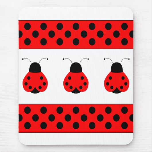 Tapis De Souris Cute Ladybug Mousepad (Devant)