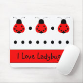 Tapis De Souris Cute Ladybug Mousepad (Avec souris)