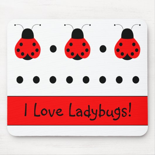 Tapis De Souris Cute Ladybug Mousepad (Devant)