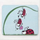 Tapis De Souris Cute Ladybug Professant Sa Peinture D'Amour (Devant)