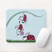Tapis De Souris Cute Ladybug Professant Sa Peinture D'Amour (Avec souris)