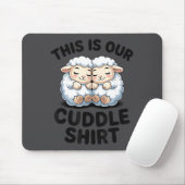 Tapis De Souris Cute Lamb Couple This Is Our Cuddle (Avec souris)