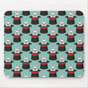 Tapis De Souris Cute lapin dans le Motif Casquette Assistant