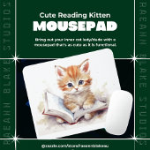 Tapis De Souris Cute Lecture Kitten Mousepad