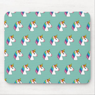 Tapis De Souris Cute licorne magique avec cheveux colorés