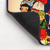 Tapis De Souris cute little girl playing school with her dolls (Coin)