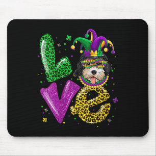 Tapis De Souris Cute Lote Doodle Golden Dog Masque Léopard Mar Pla
