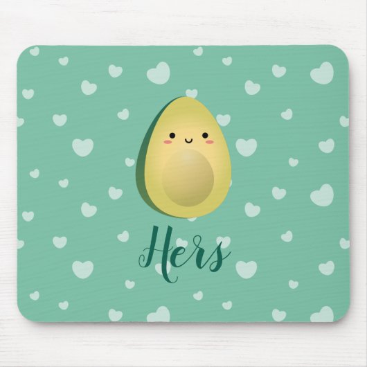 Tapis De Souris Cute Matching Couple Avocados Funny Lets Avocuddle (Devant)