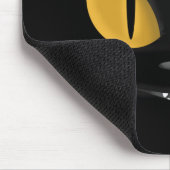 Tapis De Souris Cute Mischievous Chat Noir avec les doigts (Coin)