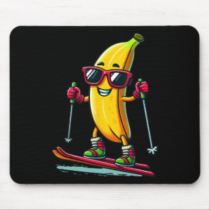 Tapis De Souris Cute Nana Jouer Ski Fruit Amateur De Ski