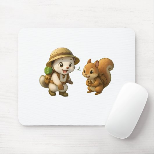 Tapis De Souris Cute Okojo and Squirrel – Okojo and Friends (Avec souris)
