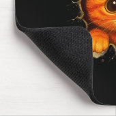 Tapis De Souris Cute Orange Kitten Cracks Mug Wall Funny Cat Lover (Coin)